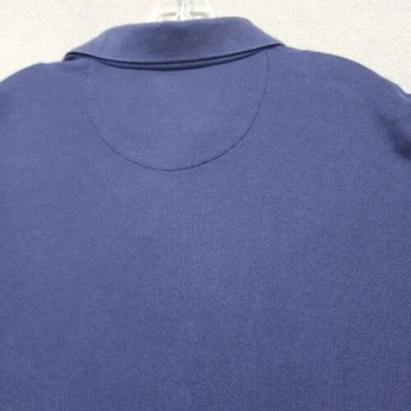 Tommy Bahama Polo Shirt Mens Large Blue 82% Pima Cotton Solid - Picture 9 of 14